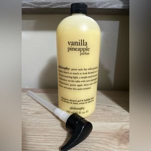 Philosophy: Vanilla Pineapple Parfait Shampoo, Shower Gel, and Bubble Bath 32oz